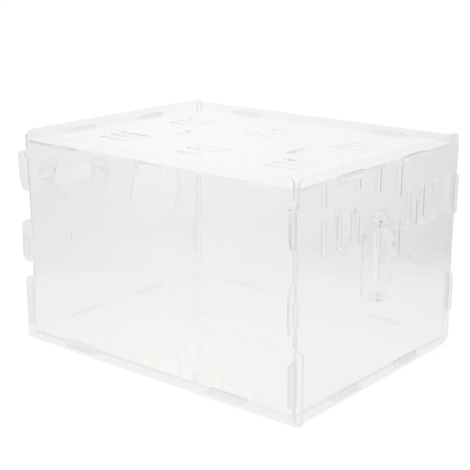 

Hamster Multi Chamber Hide Acrylic Cage Chinchilla Transparent Enclosure Travel