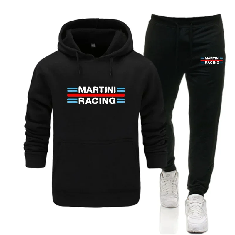 

Новинка 2026 года, костюм с капюшоном Martini Racing, мужская модная толстовка с капюшоном, брендовые брюки, повседневный спортивный костюм, спортивная одежда, толстовка, осень-зима