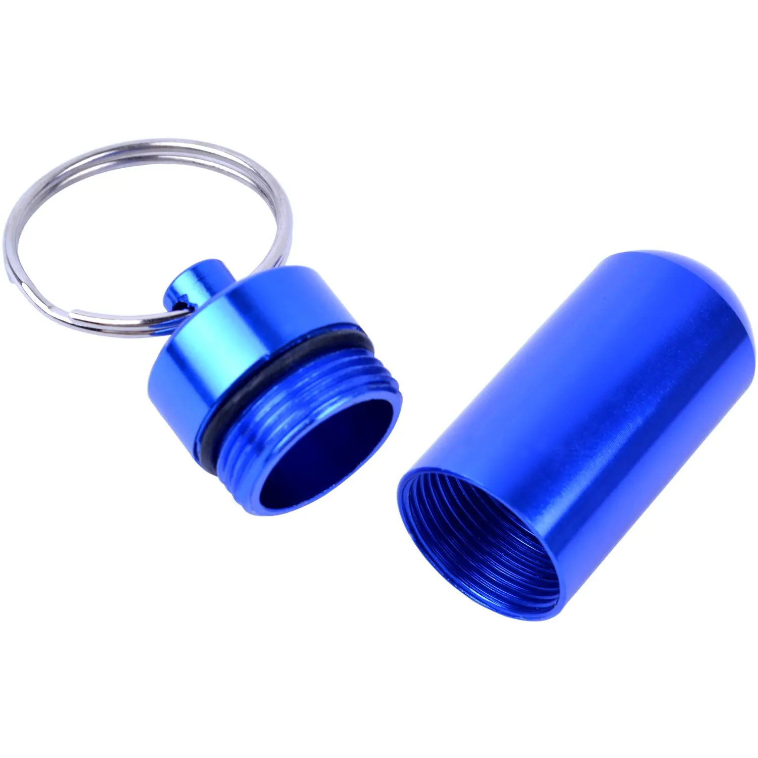 30Pcs Pill Box Keychain Waterproof Single Pill Organizer for Outdoor Travel Camping