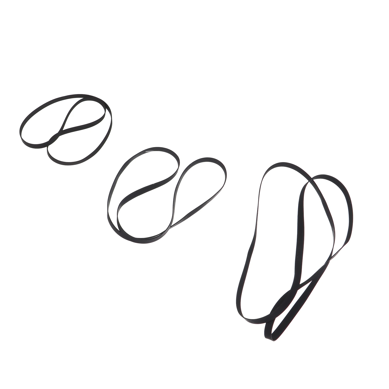 

3 Pcs Belts Durable for Belt Replacements For Phonograph Phonograph Vinyl Record Player VCR Cassette Accessories Replacement