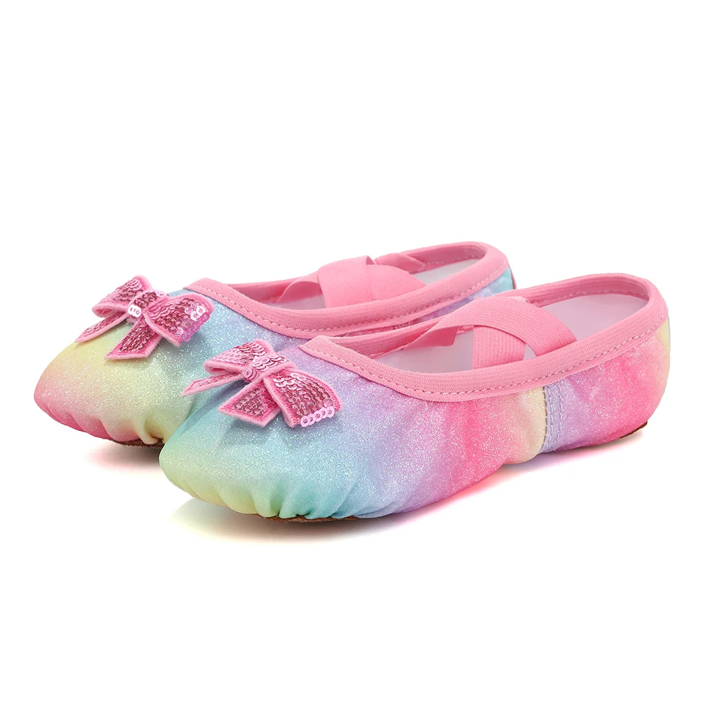 

Children Ballet Shoes Women Girls Kids Ballet Dancing Shoes Flats Ladies Ballet Slippers Salsa Training Shoes Sequined Shoes