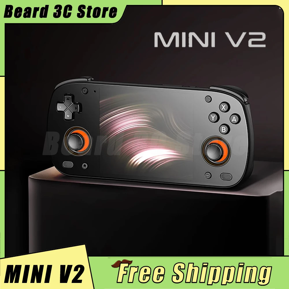 

Retroid Pocket RP MINI V2 Game Console 1080P AMOLED 3.92" Screen 4000mAh Hall-Effect Joystick SD865 Handheld Game Consoles