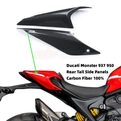 Rear Tail Fairings Side Panels For Ducati Monster 950 937 2021-2024 Full Carbon Fiber 100%