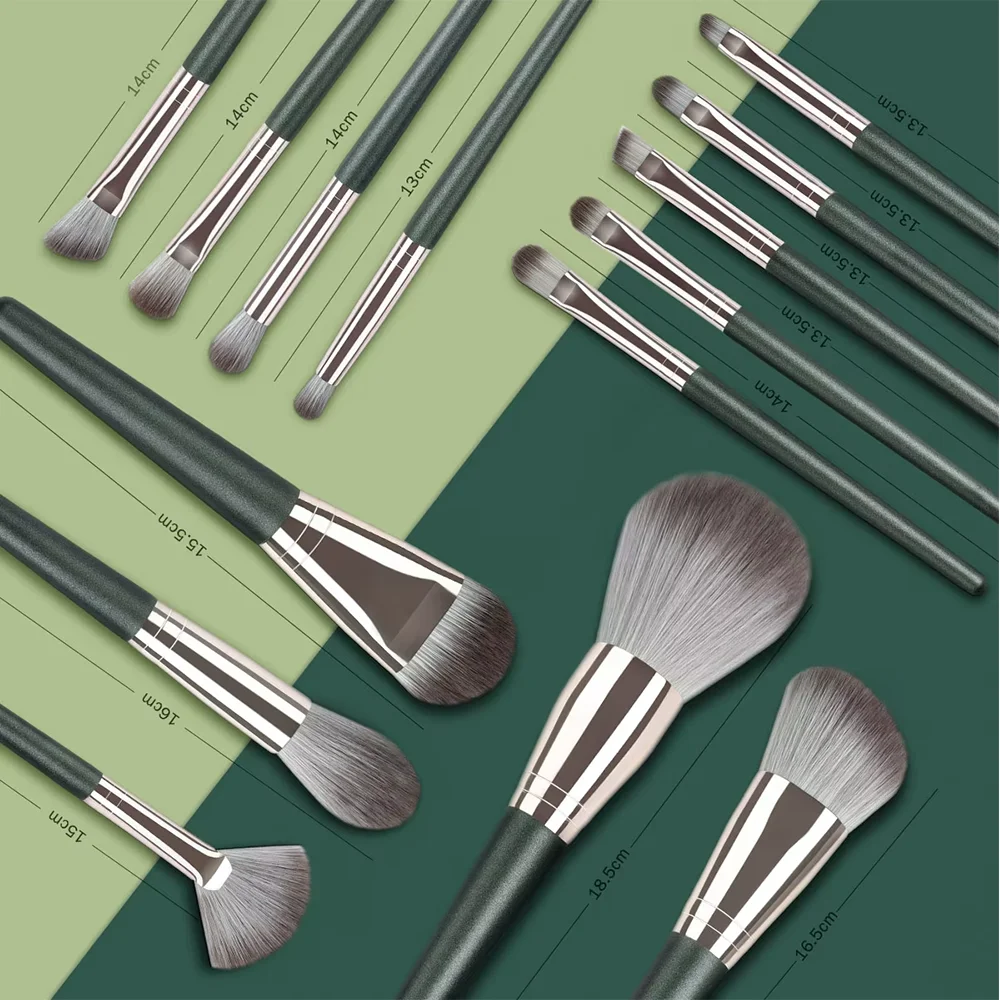 13/14 個メイクブラシセットアイライナーシャドウ眉毛ブラシ化粧品ファンデーションブラッシュパウダープロフェッショナル美容化粧品ツール