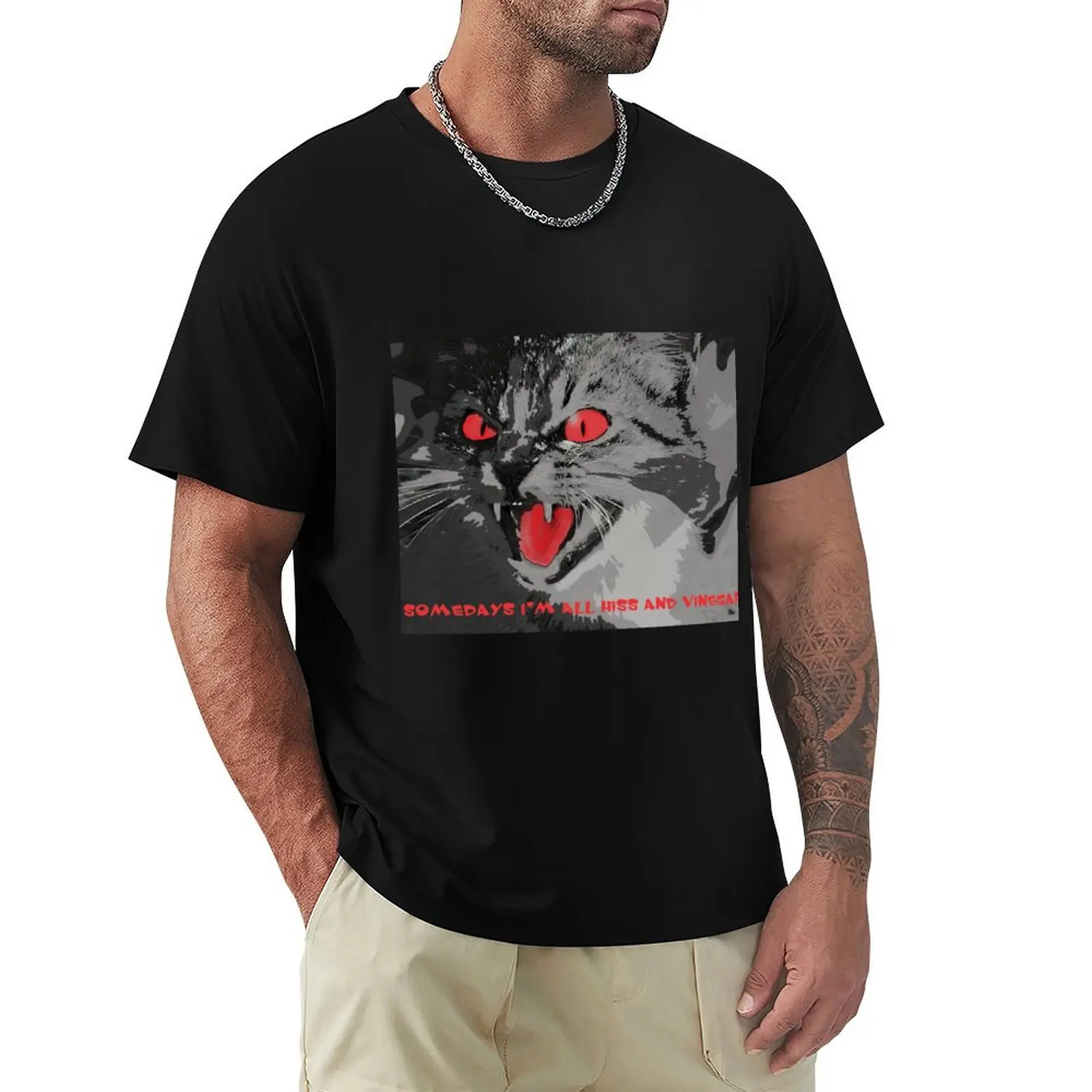 Hiss and Vinegar T-Shirt Plus Size Basic Cotton T-Shirt