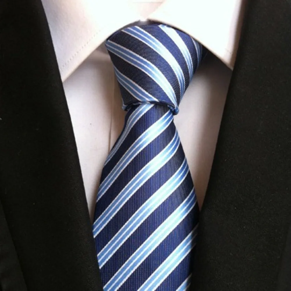 

Classic Skinny Tie Stripe Neck Ties Accessories Woven Groom Neck Wear Collar Business Formal Tie Male