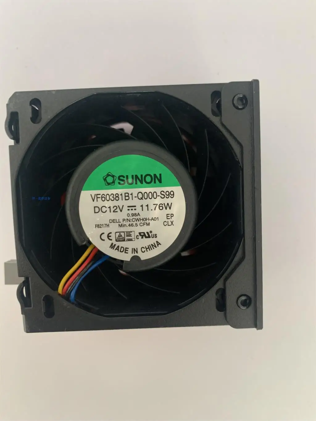 

VF60381B1-Q070-S99 CWH0H-A01 New,for SUNON DC 12v 46.5CFM 11.76W,for DELL Server,High Speed Large Air Volume