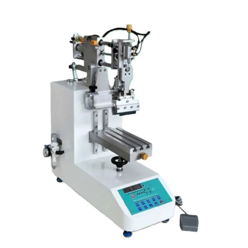 Advanced Semiautomatic Screen Printer Small Scale Logo and Diagonal Printing