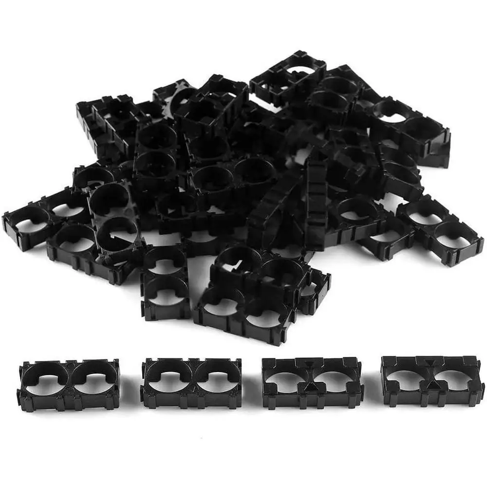 

100pcs 18650 Battery Spacer Radiating Holder 22 x 22mm Bracket Battery Bracket Electric Car Bike Toy Battery tray