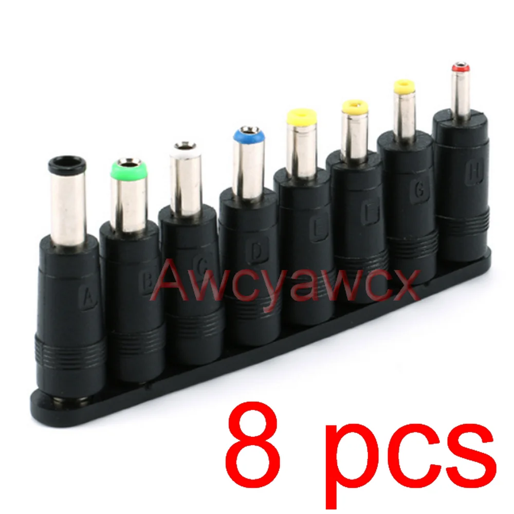 8PCS Universal 5.5mm 2.1mm DC AC Power Adapter Connector for IBM BenQ Acer Toshiba Dell Laptop Supply charger convert Plug Jack