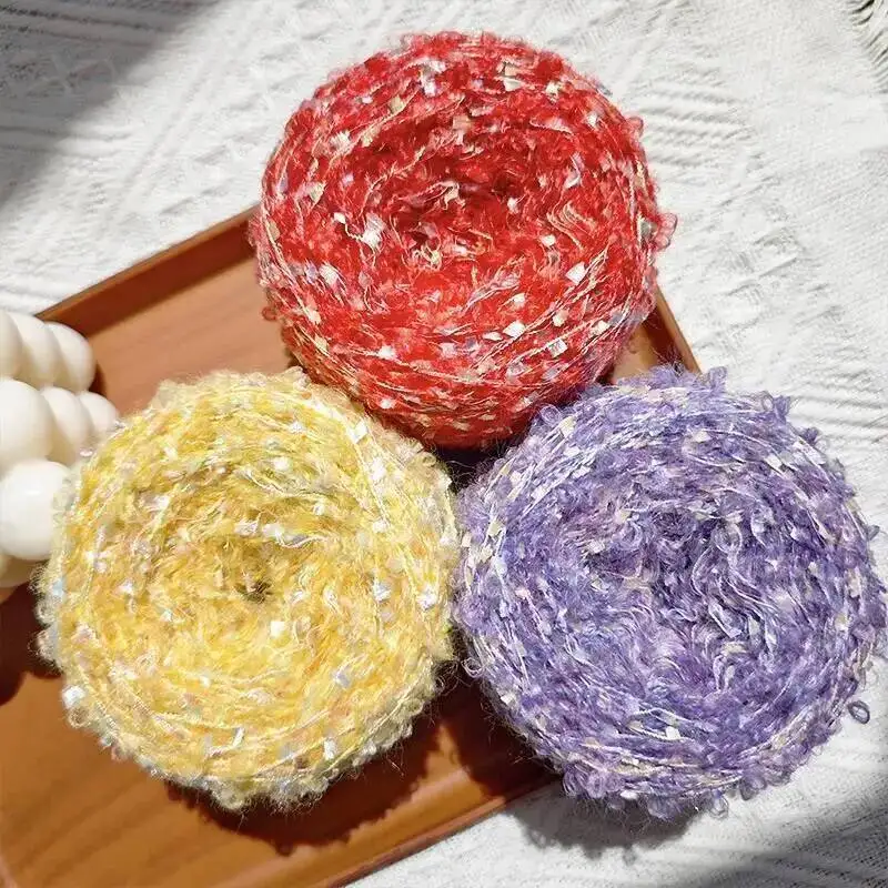 

Шерстяная петля, пряжа, одежда «сделай сам», шапка, шарф, перчатки, пряжа для вязания, сумка, подвеска, ободок для волос, украшение, вязаная крючком нить ручной работы, 50 г/шт.