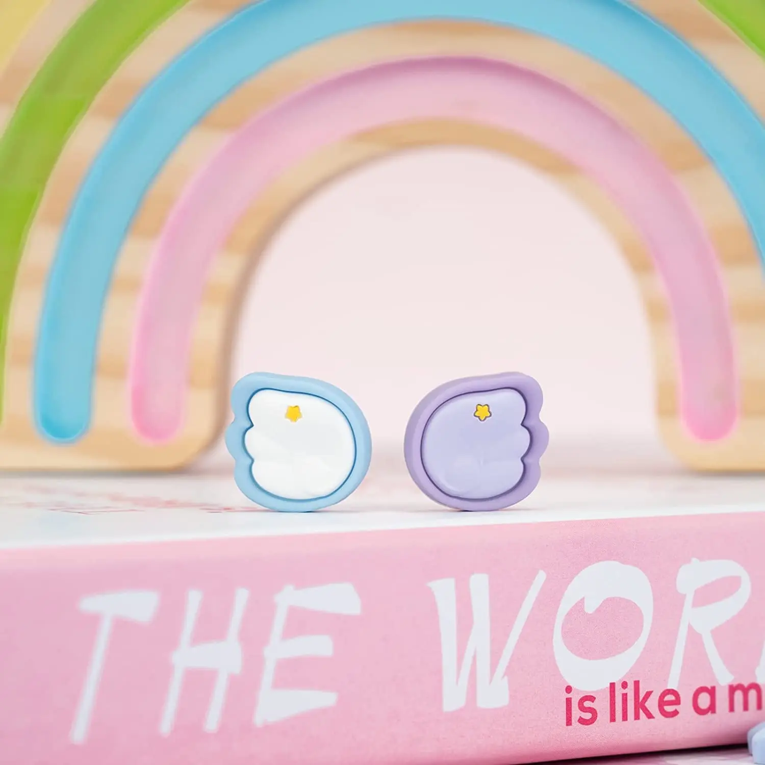 Geekhare أجنحة صغيرة سيليكون Joycon ، قبعات قبضة الإبهام ، غطاء عصا التحكم ، لطيف ، متوافق مع مفتاح نيتندو ، OLED ، مفتاح لايت