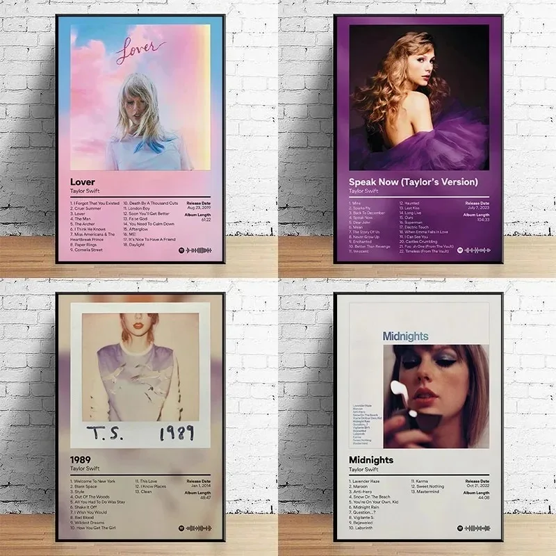 Evermore Speak Now Famous Singer Tay-lor Album Cover Poster Canvas Painting Music Wall Art Picture Home Decor Gifts for Fans