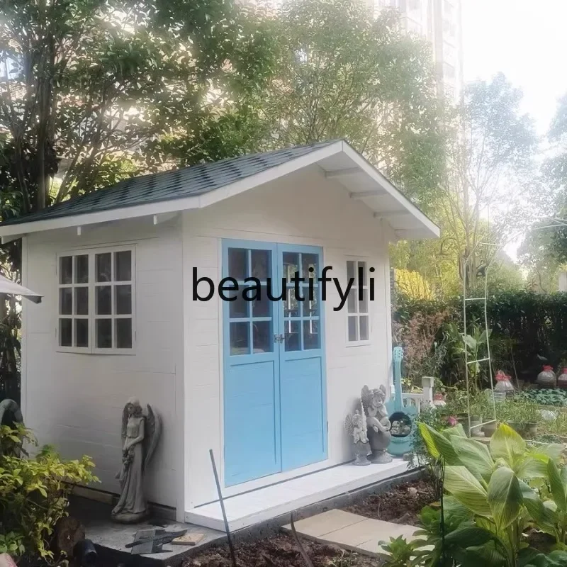 

Asmt56 Outdoor courtyard wooden house storage room kiosk guard box sales tool room garden assembly bed and breakfast house