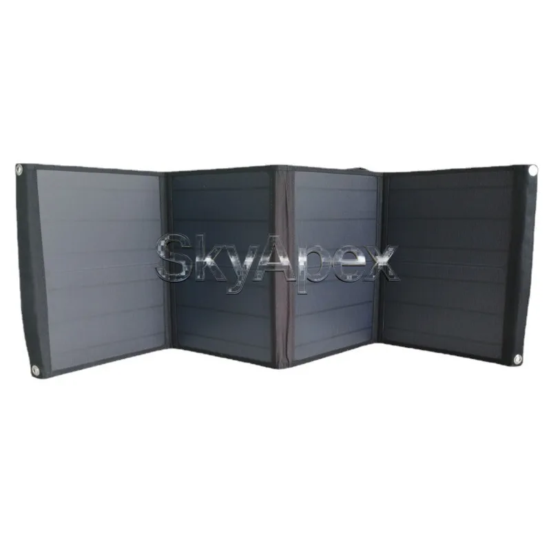 Foldable Solar Power Bank  Large Capacity Fast Charging Emergency Battery Panel  Mobile Phone Laptop Portable Outdoor Power