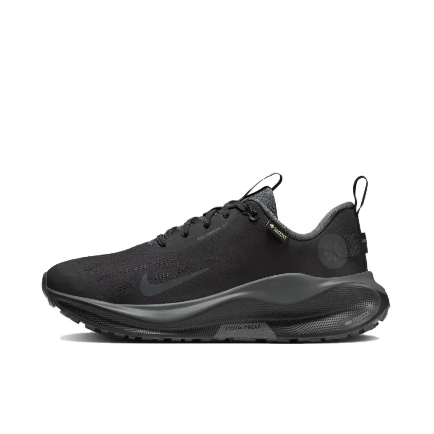 Nike Black React Infinity Run Flyknit 4 GTX Men's and Women's Low Top Casual Running Shoes Comfortable and Wearable Sneakers