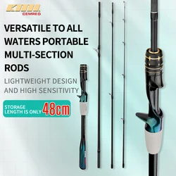 CEMREO Travel Rod Spinning Casting Carbon Fishing Rod Multisection Fishing Rod Good Quality Fishing Tackle Model:RS-P