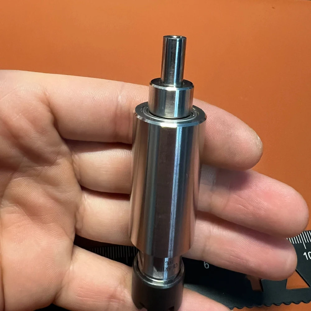 ER11 Collet 20mm Sleeve 50000RPM 0.01mm Runout 90mm Mini Belt-Driven Spindle Unit No Motor Stainless Steel