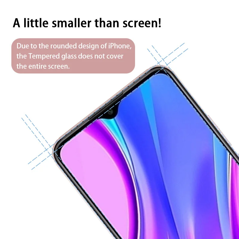 3 Stück gehärtetes Glas für Xiaomi Redmi Note 11 10 9 8 7 Pro 11t 9s 10s 8t 10t Schutz glas für Redmi 9t 9a 9c 8a