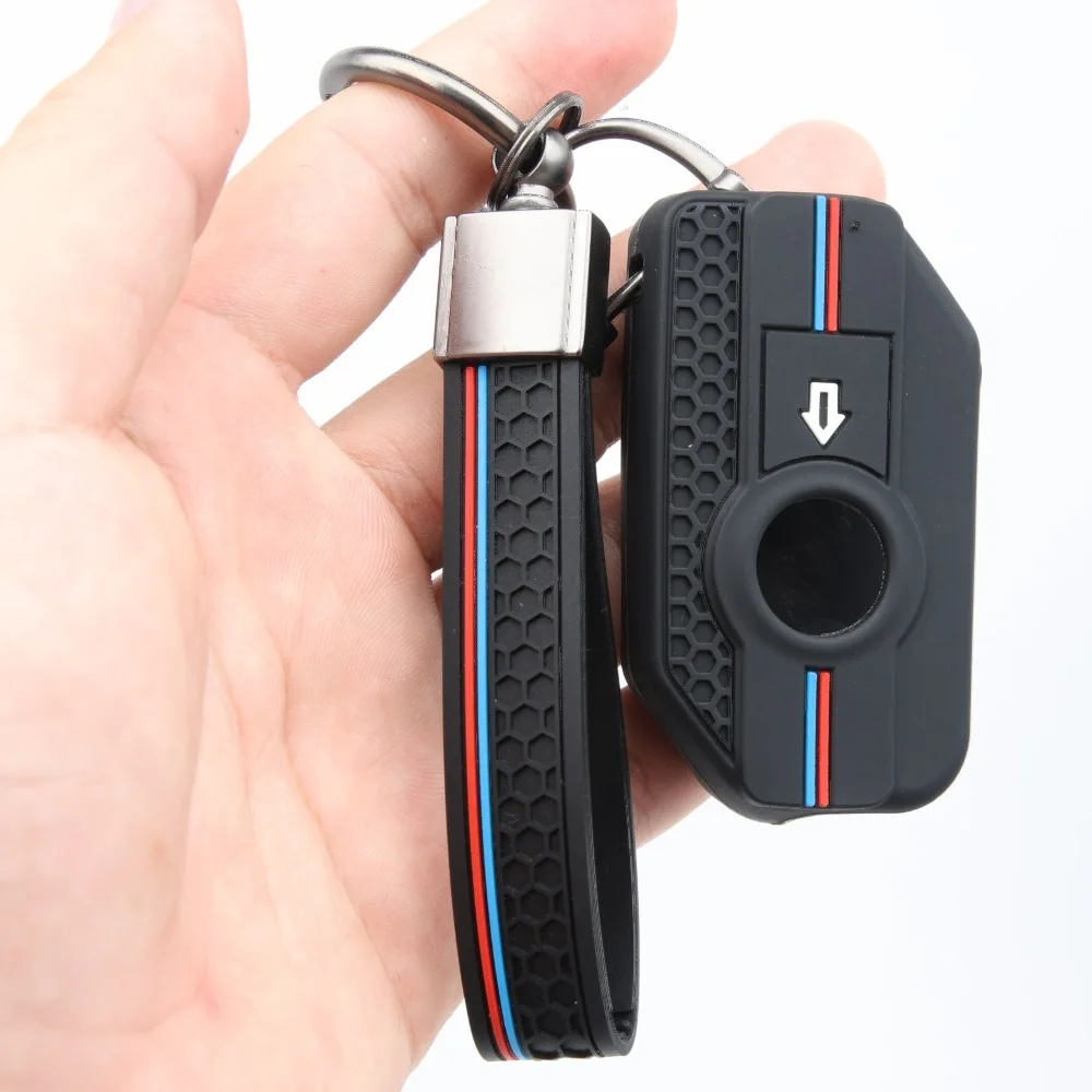 Flexible Key Cover For BMW R1250GS R1200GS C400X C400GT F750GS F850GS F900R F900XR K1600B K1600GT R1200RS with clasp holder