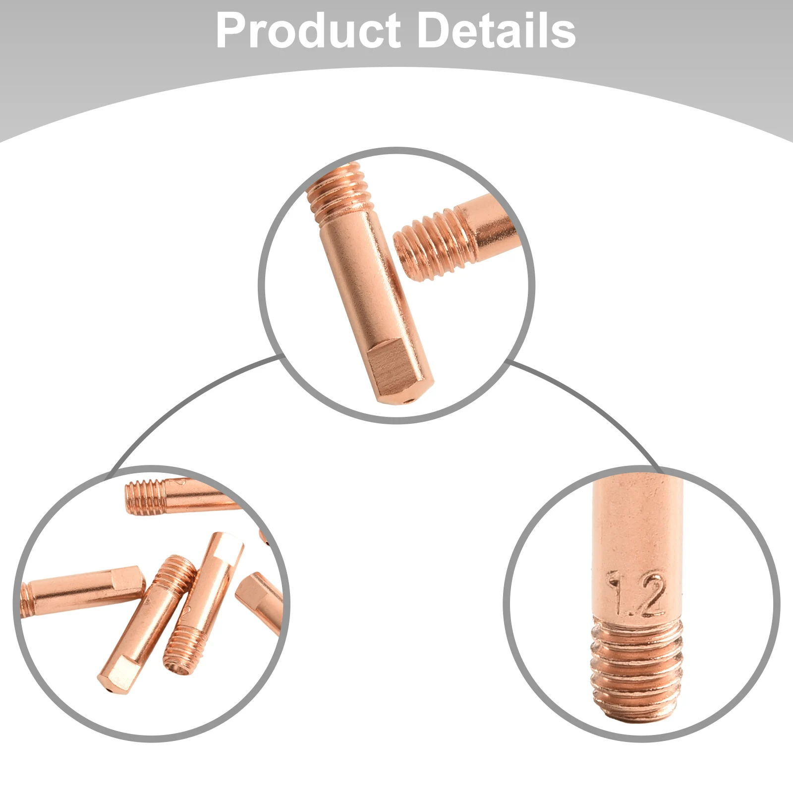 Universal-Euro Style Soldering Accessories For MB-15AK 14AK MIG/MAG Gas Nozzle Welding Torch Contact Tip 0.6/0.8/0.9/1.0/1.2mm