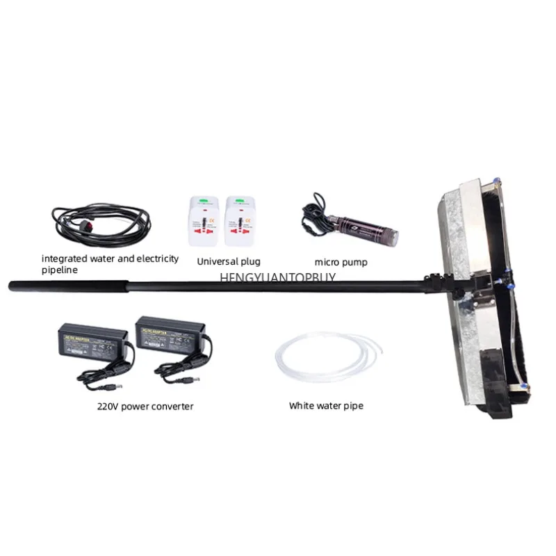 Rooftop Window Glass Wet and Dry Clean Tool 150w Electric Rotating Solar Panel Cleaning Roller Brush 3