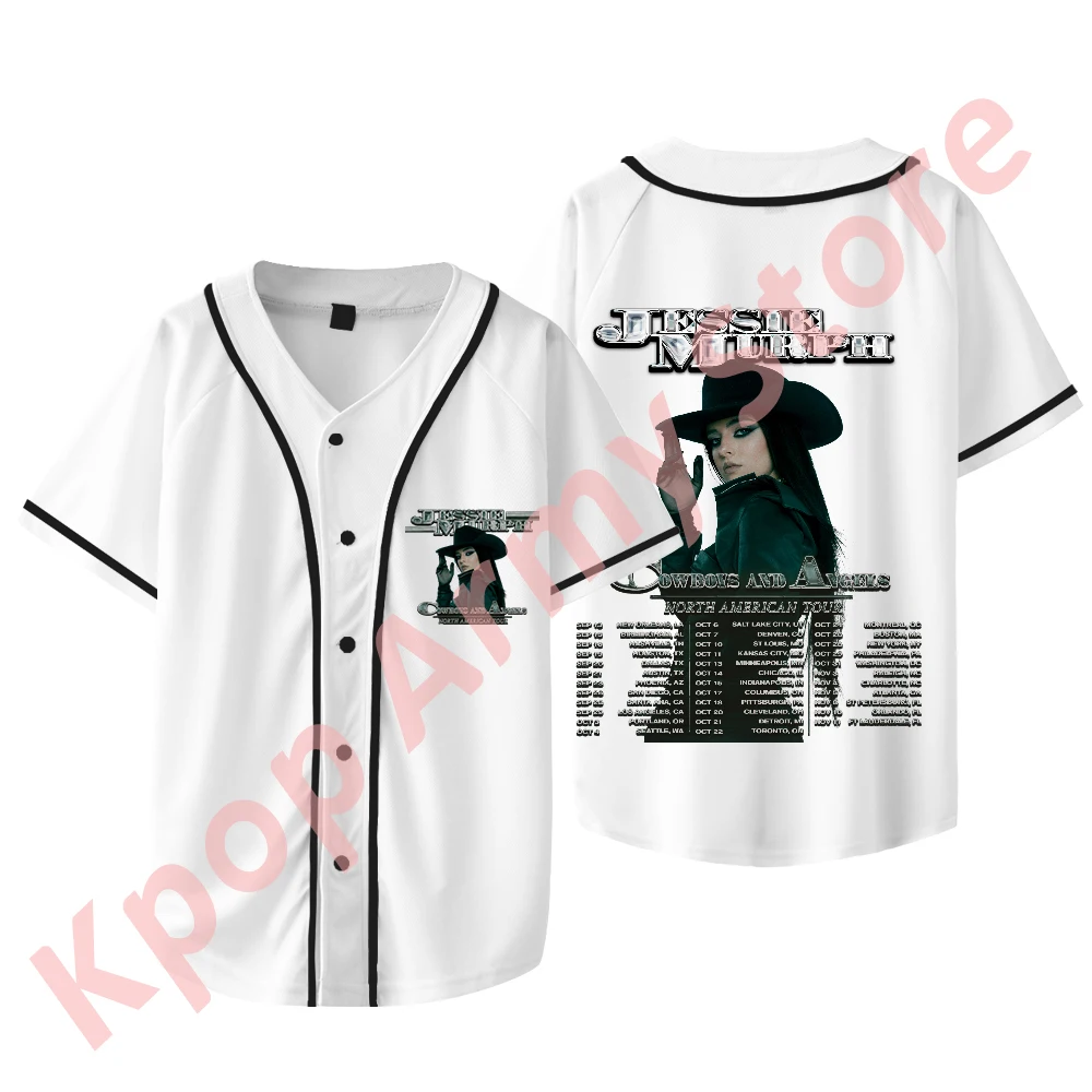 Jessie Murph Tour Baseball Jacket Merch Summer Women Men Fashion Casual Short Sleeve Tee