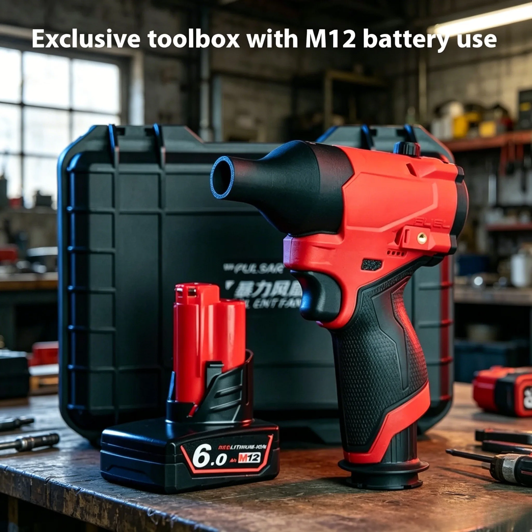 

For Milwaukee M12 Turbojet Fan 140000 RPM Brushless Motor Powerful Blower High Speed Air Duct Fan Outdoor Dust Blowing Tool