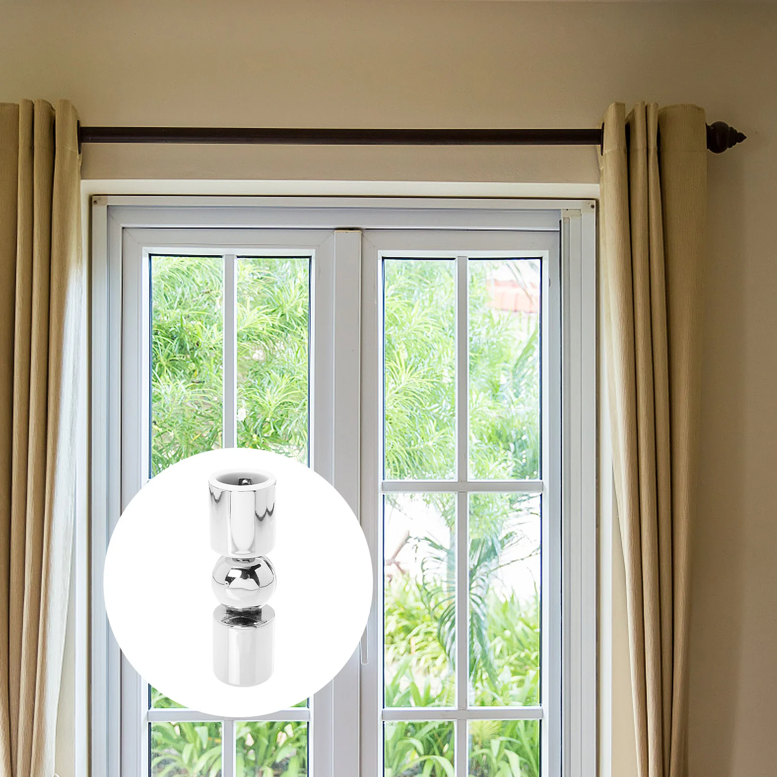 

Stainless Steel Curtain Rod Connector Adjustable 90-180 Degree Corner Elbow For Window Hinged Connector Home Storage