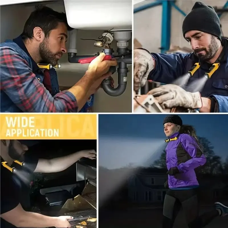 Rechargeable LED Neck Reading Light Two Brightness Levels For Reading, Knitting, Camping & Repairing Led Work Light