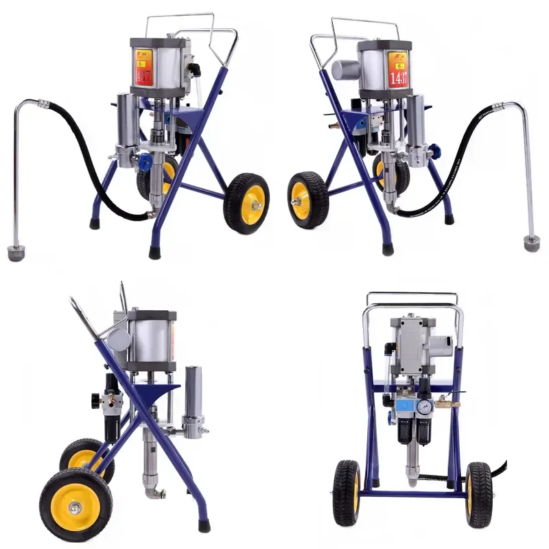 for PT1437 Stainless Steel Industrial Grade Pneumatic Airless Spray Gun 140mm Cylinder Diameter New Product Launch