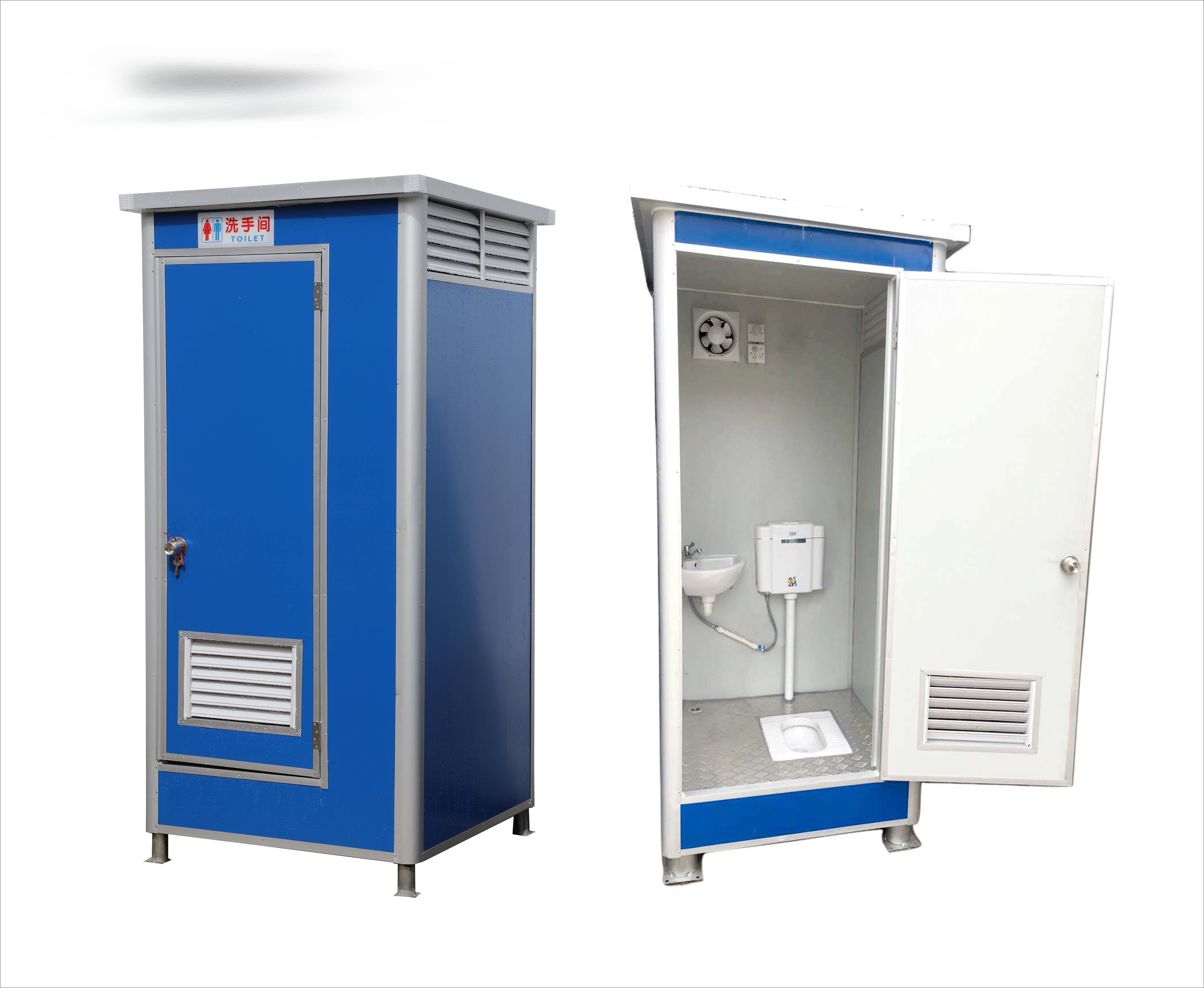 Luxury Mobile Restroom Prefab Integrated Stall Noise-free Ventilation Privacy Lock Villa Outdoor Party Premium Mobile Washroom