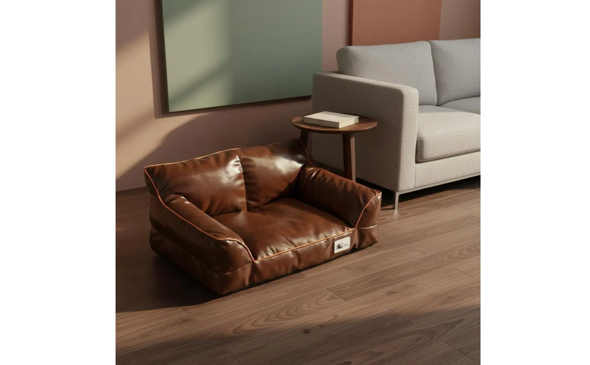 Leather Pet Sofa Bed Non-Stick Hair Cat Sofa for Felines Leather Pet Sofa Bed Non-Stick Hair Cat Sofa for Felines