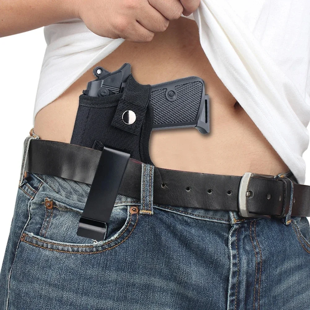 Outdoor Tactical Hunting Holster Nylon Concealed Gun Pouch for Glock Sig Sauer Beretta Kahr Bersa IWB Holster Tactical Equipment