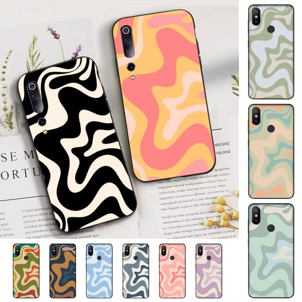 Liquid Swirl Abstract Phone Case For Xiaomi Mi 5X 8 9 10 11 12 lite pro 10T PocoX3pro PocoM3 Note 10 pro lite