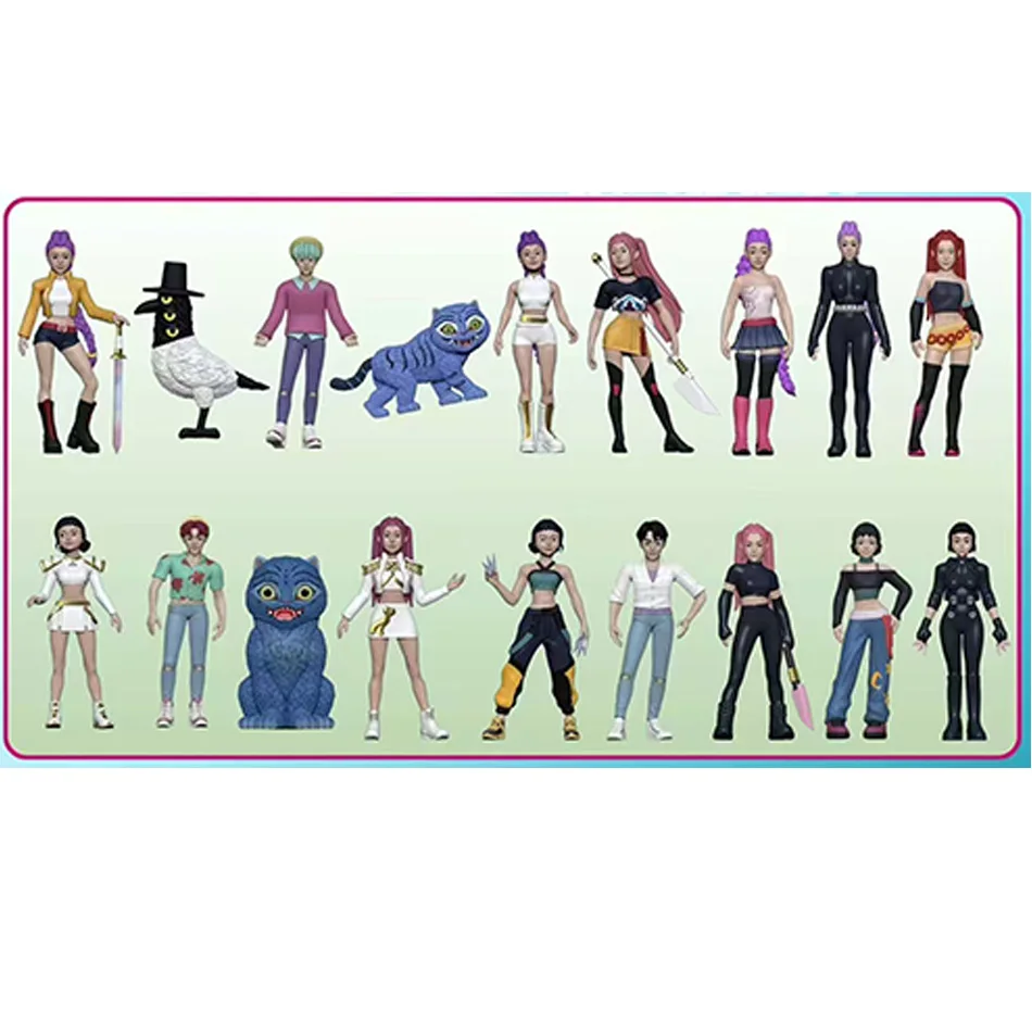 Figurka Kpop Demon Hunters, Blind Box, Model Zabawka, PVC, Kreskówkowe Gadżety Gamingowe, Dekoracja Biurka, Kolekcja, Prezent