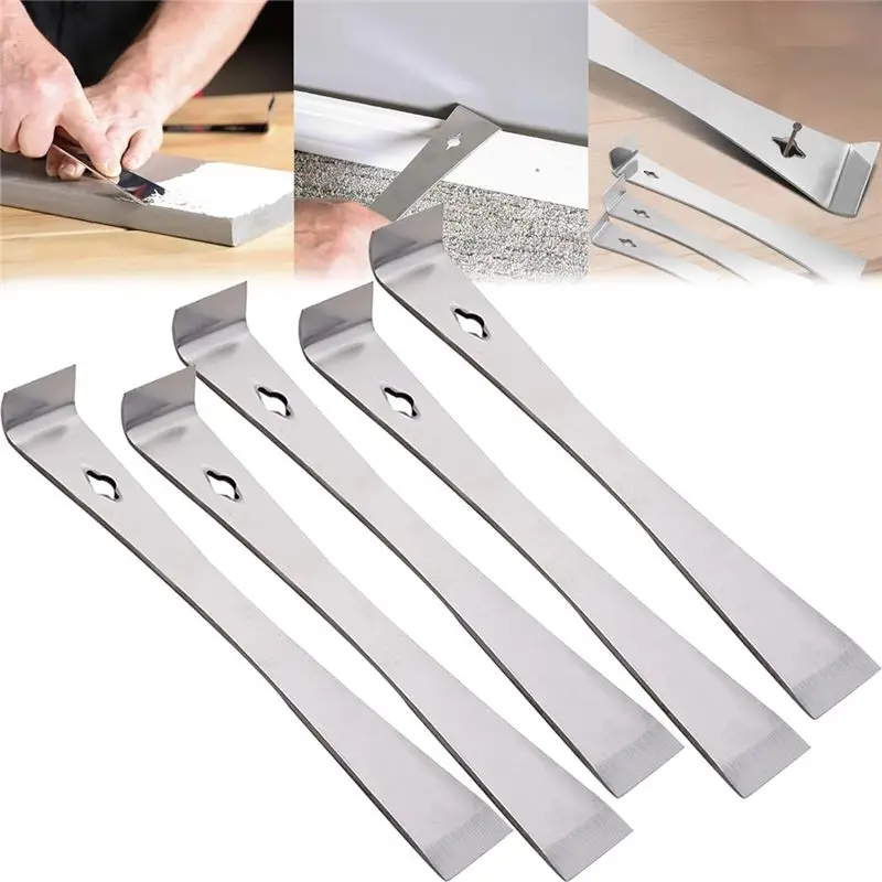 

ABJI-Woodworker's Multi-Purpose Magic, 10 Inch Stainless Steel Pry Barscraper, 3 In 1 Woodworking Tool - Chisel, For Banging