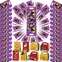 10/30pcs Party Gift Bags With Handles Party Favors Cookies Candy Loot Bags Children's Birthday Souvenirs Decoration Christmas