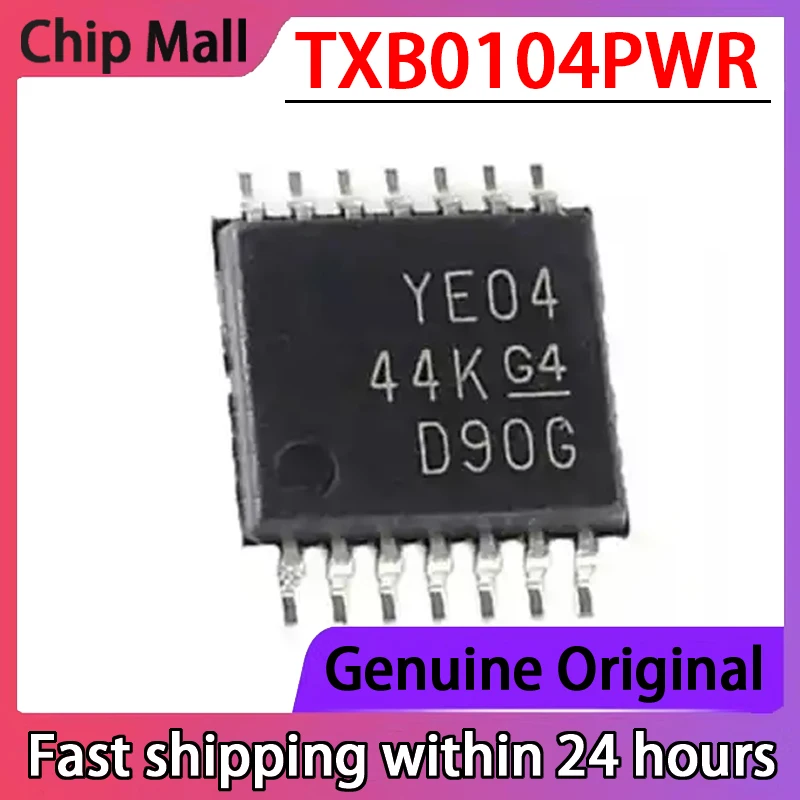 5PCS Original TXB0104PWR Screen Printed YE04 SMT Level Converter Chip TSSOP-14 Chip