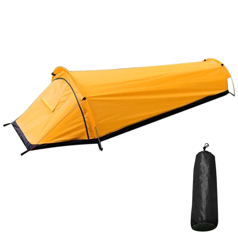 

Backpacking Tent Outdoor Camping Sleeping Bag Tent Lightweight Waterproof Single Person Tent Outdoor Private Shelter