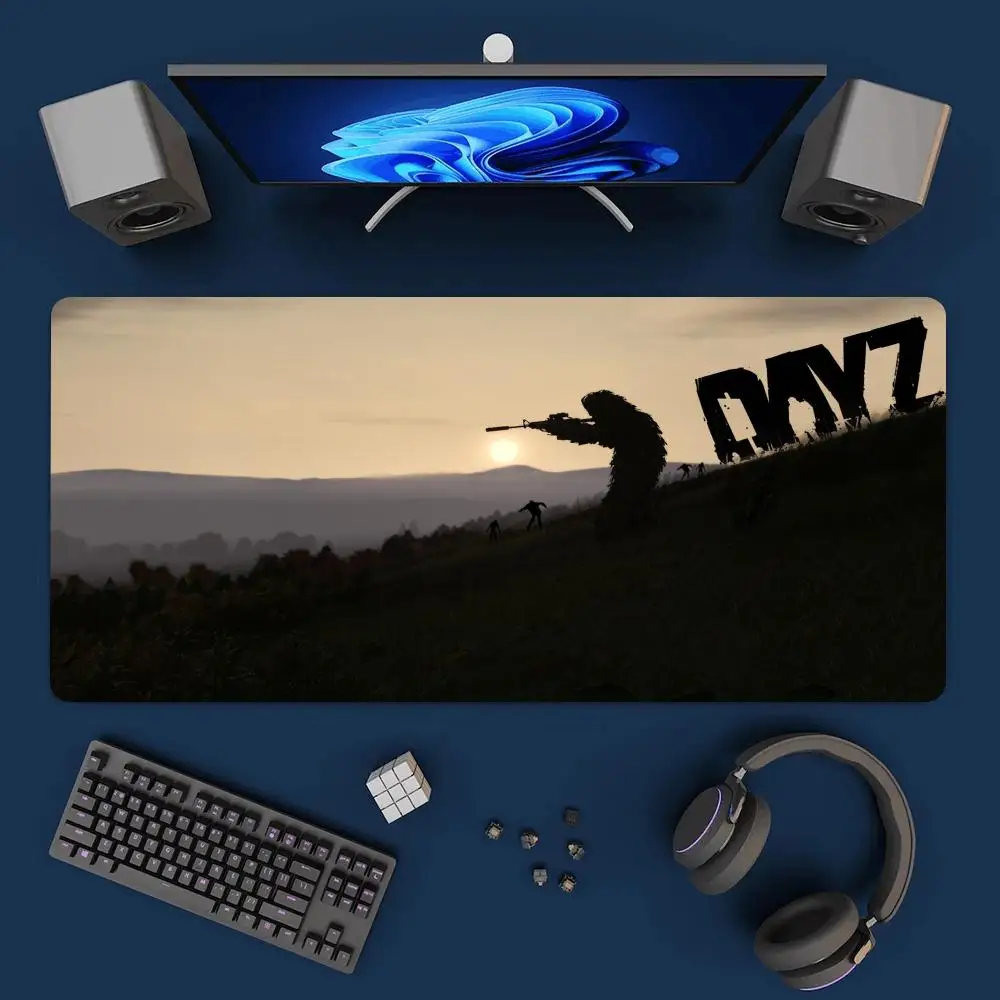 Survival_fighting_game_DayZ Mouse Pad Rubber escritorio Seamed Mouse Pad Desk Keyboard gaming accessories Pad Computer Laptop