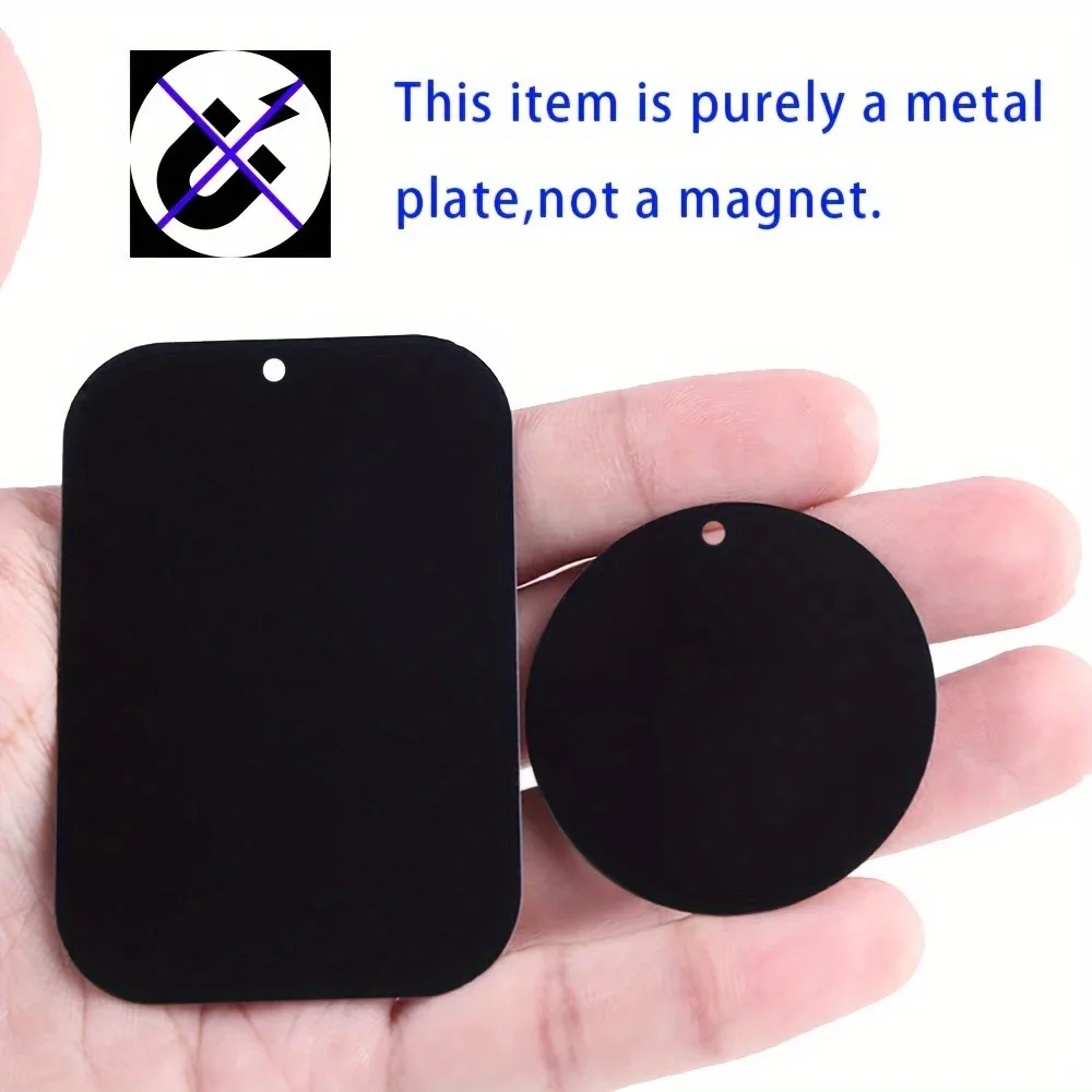 Ultra-thin Metal Plate Disk For Magsafe Iron Sheet Back Sticker Disk For Magnet Phone Holder Car Stand Mount Round for iPhone