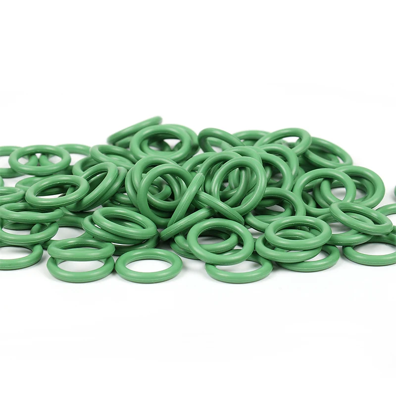 ( 10.8 x 2.4mm ) #8 R134a NBR Green O Rings Rubber Seal O-Ring Kit for Car Air Conditioning Mechanical High Temperature Seals