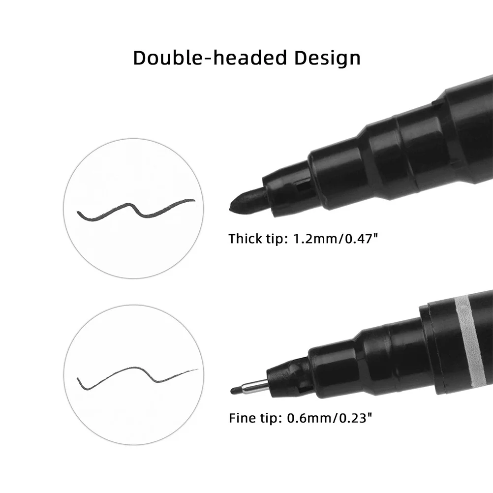 

6Pcs Brow Tattoo Pen Portable Eyebrow Liner for Microblading Skin Marking Pen Precision Mapping Tool Beauty Salon Use