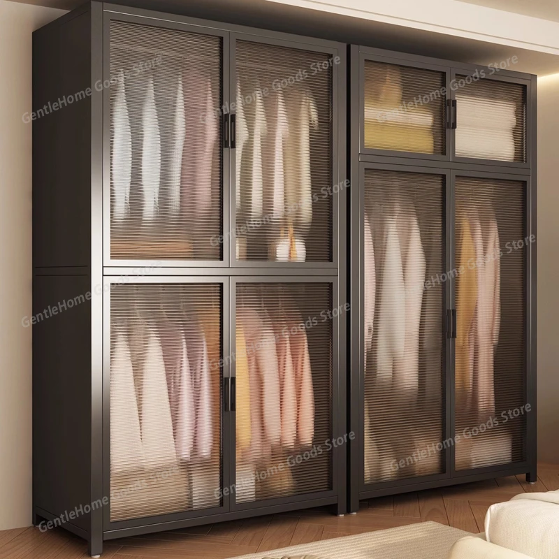 

Mid century elegant wardrobe Modern luxury design wooden garment storage cabinet armoire de rangement vêtement en bois furniture