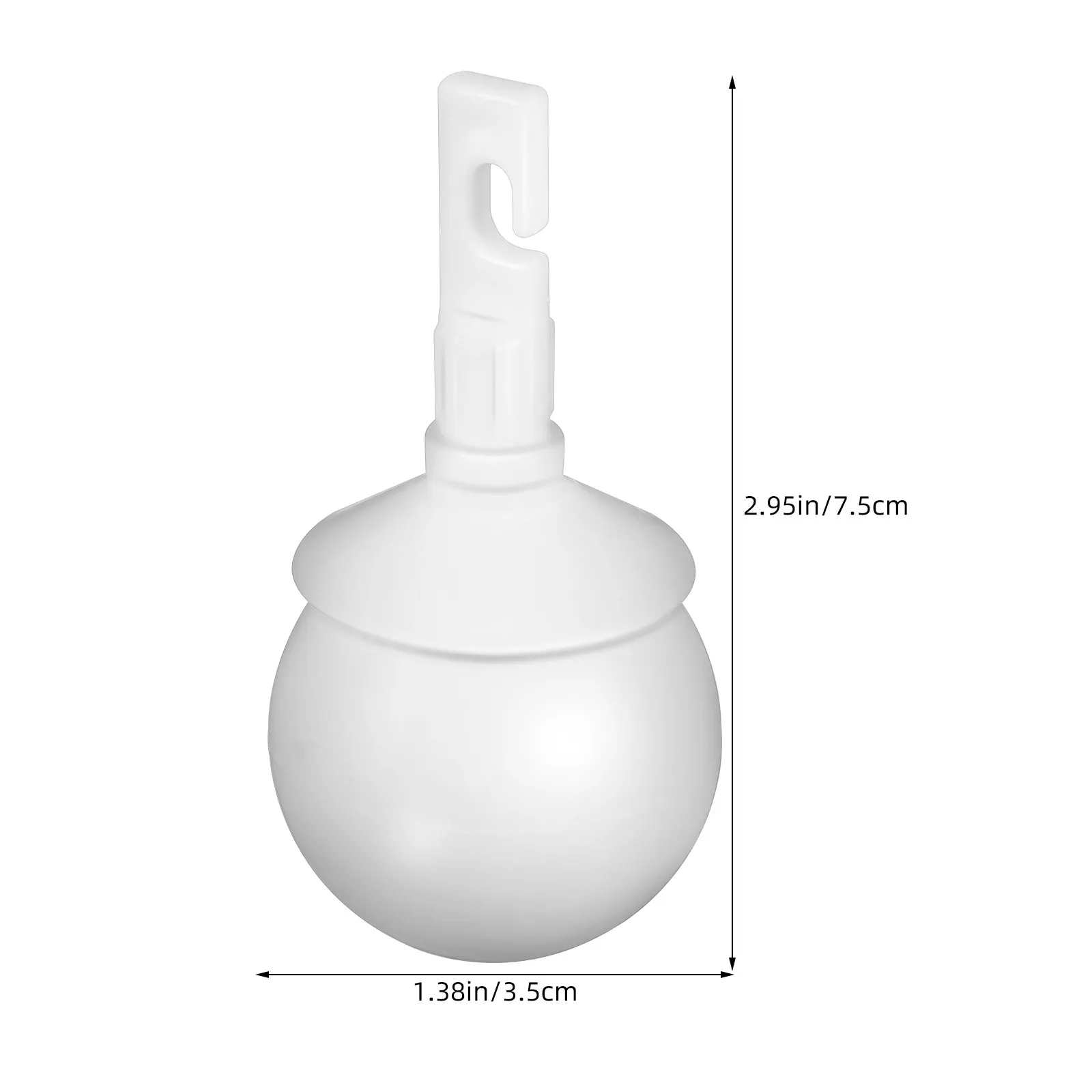 Blind Cane Ball Head Rolling Hook Type Tip White Walking Stick Accessories Durable Plastic Long Term Use Indoor Outdoor