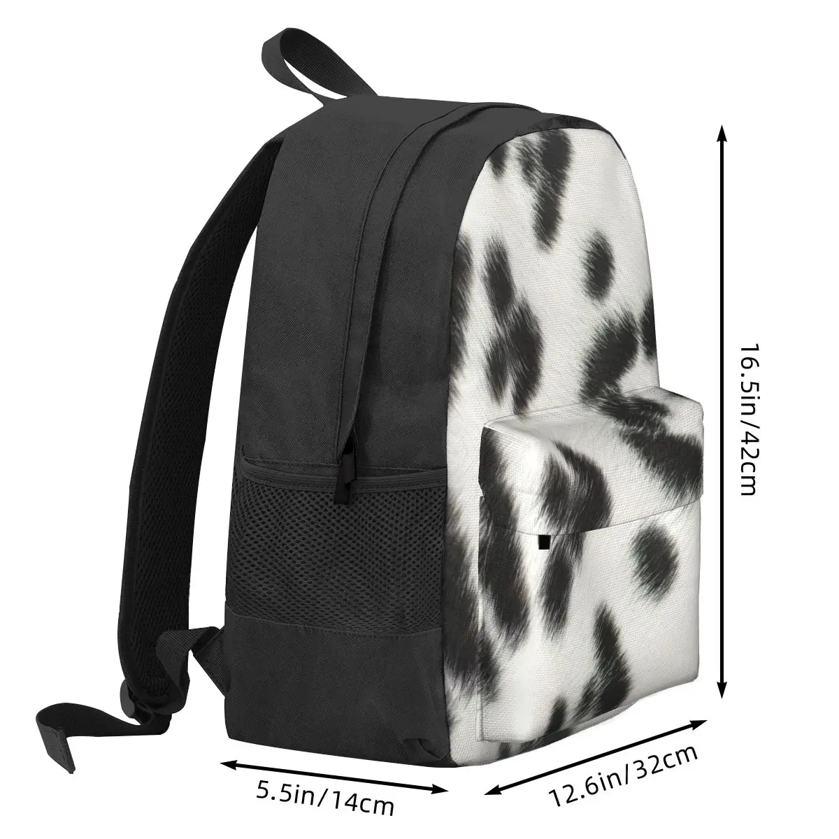 Cute Dalmatian Women Backpack Classical Student School Bag Spot Dog Skin Laptop Mochila Kids Waterproof Travel Shoulder Bag