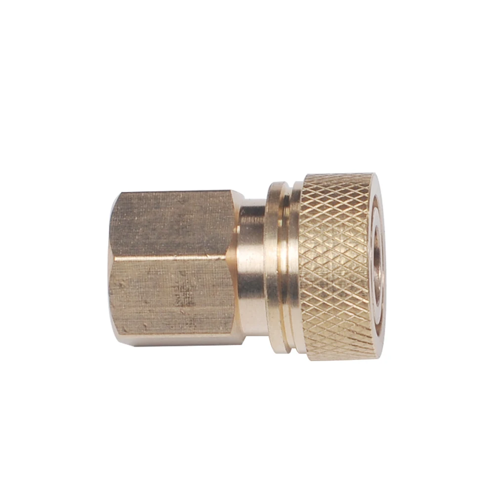 TUXING Copper Air Refilling Fittings Socket Female Connector Fill Probe Pneumatic Quick Disconnect Coupler M10x1 Thread