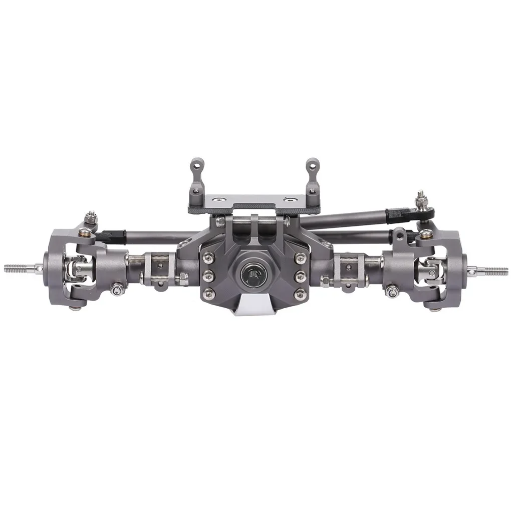 Alloy Front Rear Axle RC Bridge Axle RC Spare Parts for Axial SCX10 II 90046 90047 RC Crawler Truck