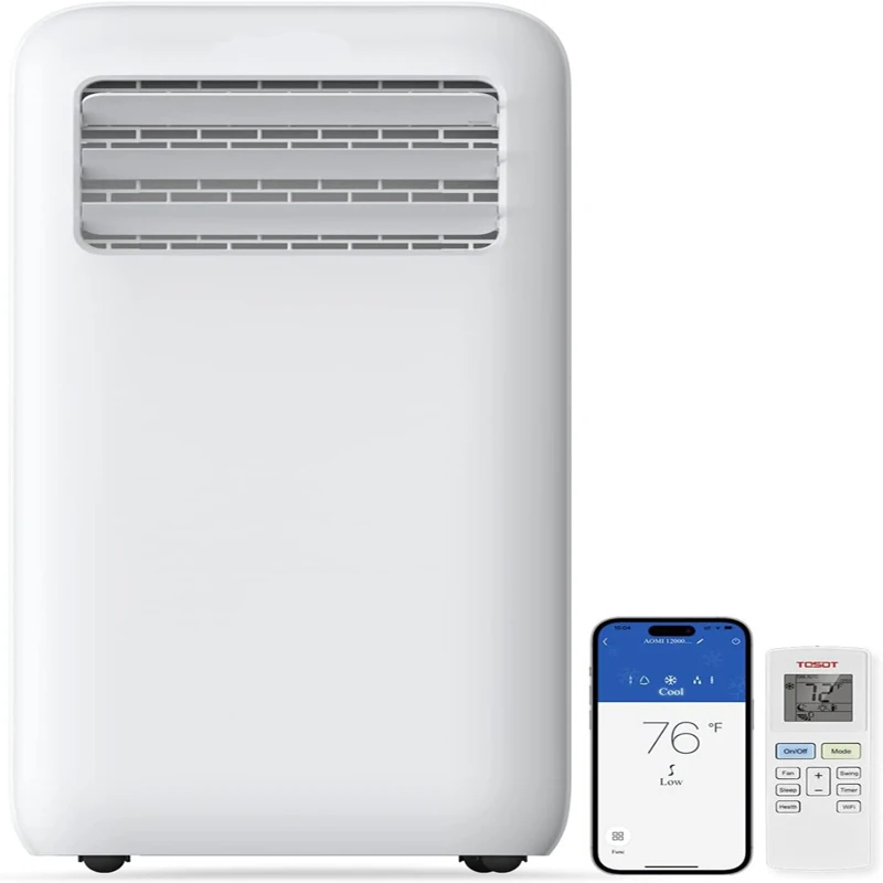 12000BTU Portable Air Conditioner WiFi Control Portable AC Dehumidifier Fan Large Rooms Up  400 Sq Ft